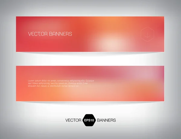 Vector smooth web banner, business card or flyer design. — Stock Vector