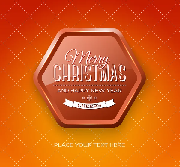 Vector christmas greeting card — Stock Vector