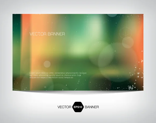Vector smooth web banner, business card or flyer design. — Stock Vector