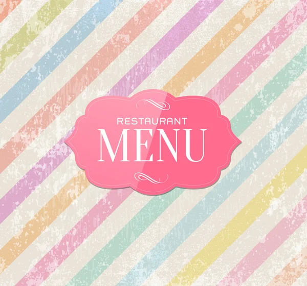 Restaurante Menú Diseño de cubierta .. — Vector de stock