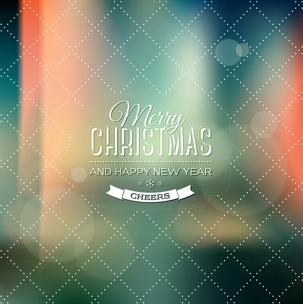 Festive print over blurred background — Stockvector