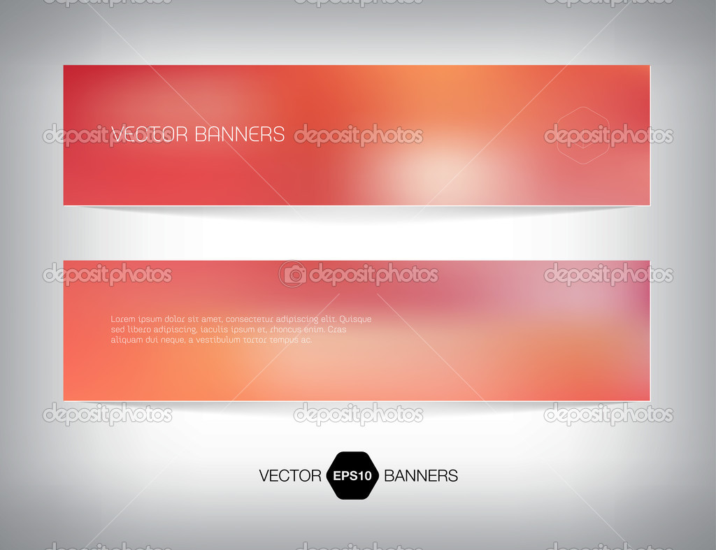 Vector smooth web banner, business card or flyer design.