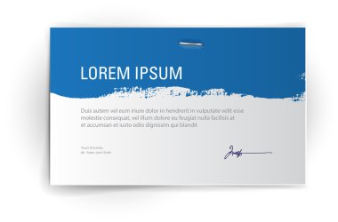 vektör kağıt afiş - arka plan aşınmış boya ile - mavi