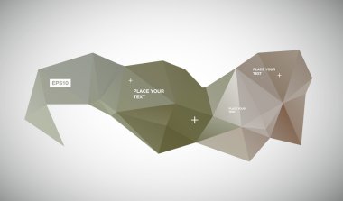 afiş, bej gri arka modern geometrik plan - vektör