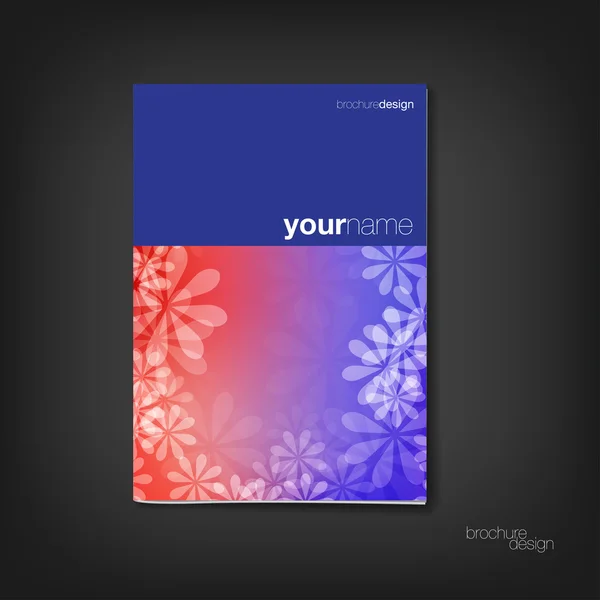 Brochure - booklet cover design template — Stock Vector