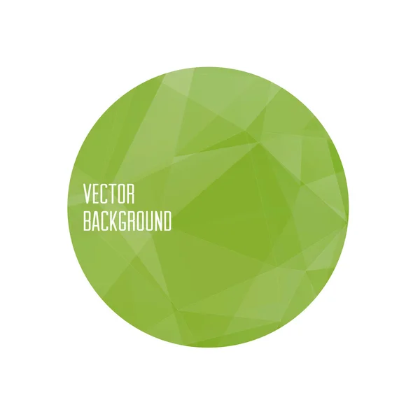 Vector verde moderno banner redondo — Vector de stock