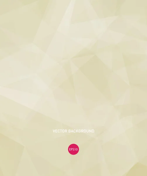 Vector light beige modern geometric background — Stock Vector