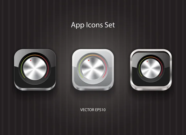 Vektor ikoner torget app — Stock vektor