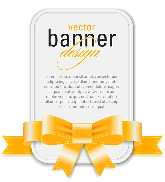 Vector estilo vintage blanco banner retro — Vector de stock