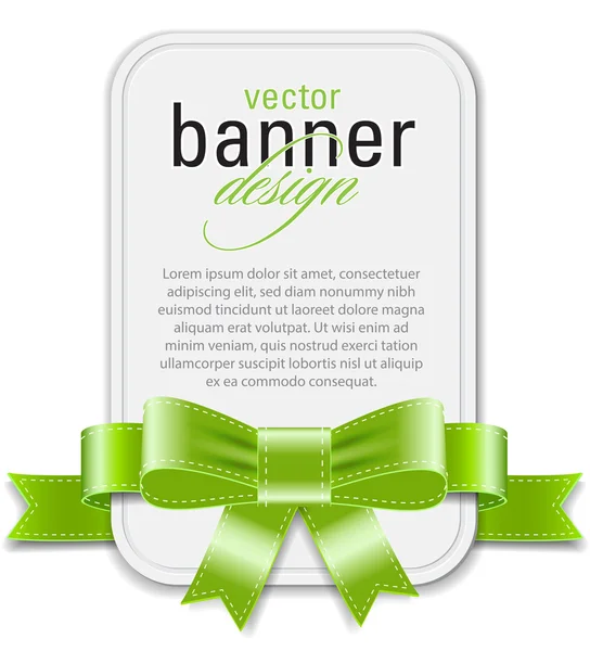 Vector estilo vintage blanco banner retro — Archivo Imágenes Vectoriales