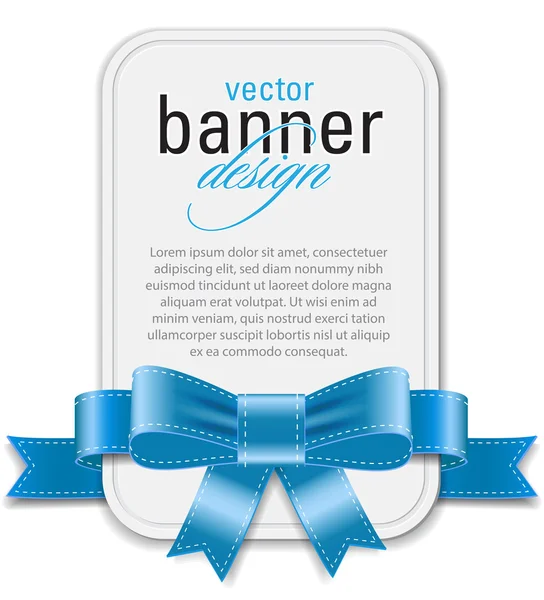 Vector estilo vintage blanco banner retro — Vector de stock