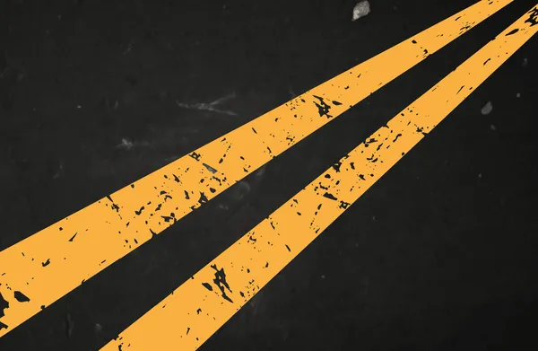 Vector textured asphalt road with cracked yellow marking — Stock Illustration Vector textured asphalt road with cracked yellow marking Stock Illustration