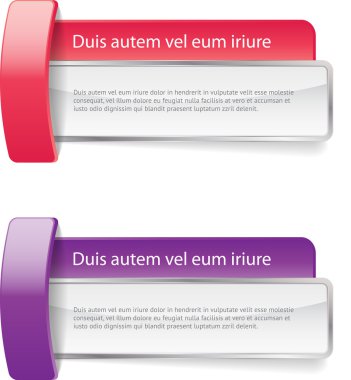 Vector parlak banner - rozet - etiket