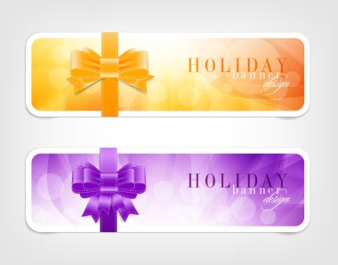 iki afiş - parlak renkli arka planlar ile sopa vektör