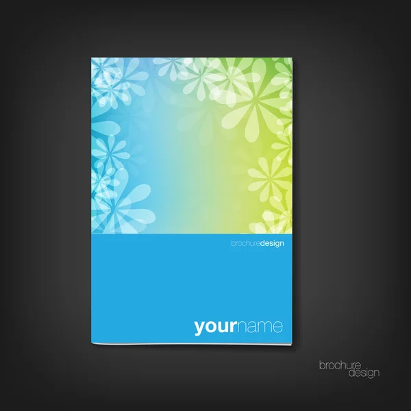 Brochure - booklet cover design template — Stock Vector