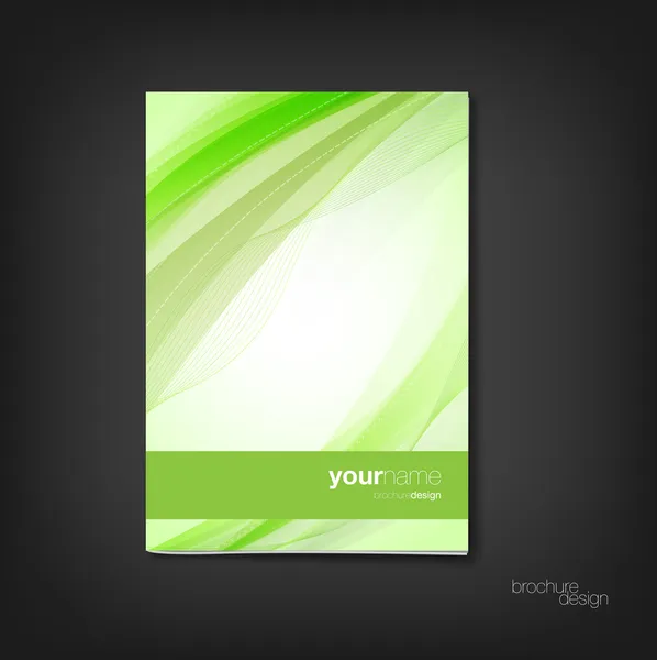 Prospektus - füzet borító tervezősablon — Stock Vector
