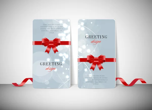 Two vector greeting cards — Stock Vector