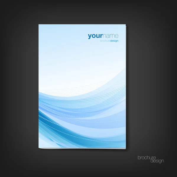 Brochure - booklet cover design template — Stock Vector