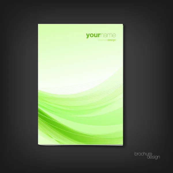 Brochure - booklet cover design template — Stock Vector