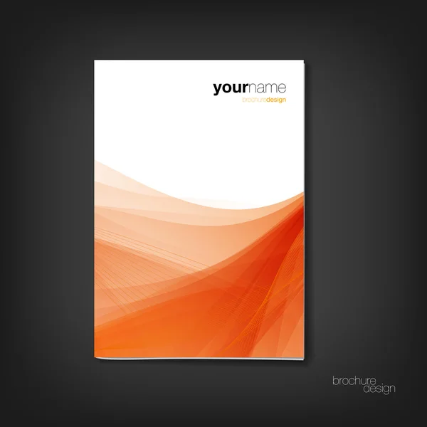 Brochure - booklet cover design template — Stock Vector