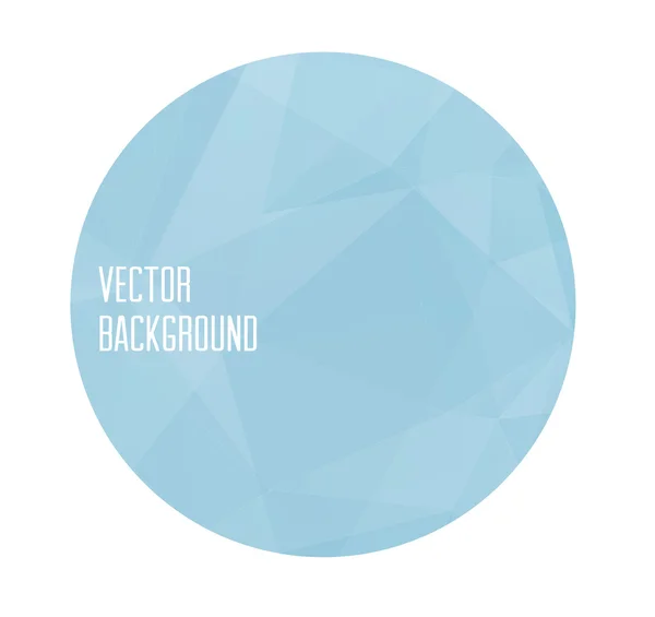 Vector light blue modern round banner — Stock Vector