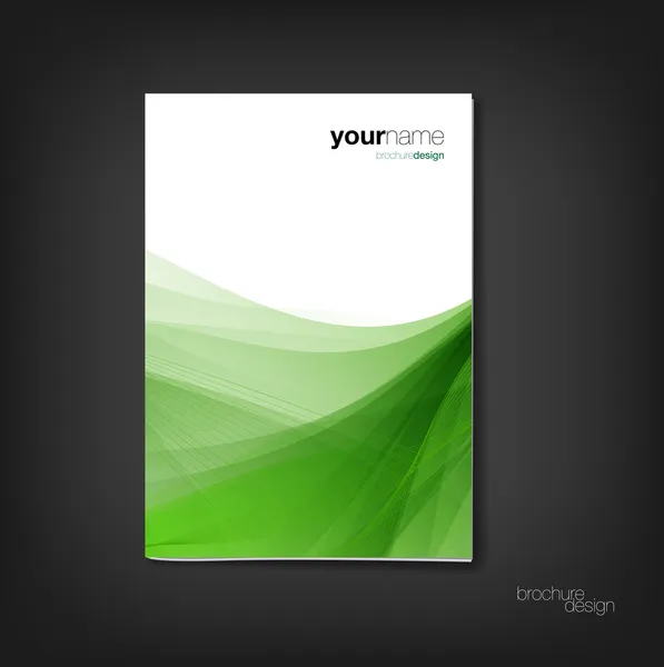 Brochure - booklet cover design template — Stock Vector