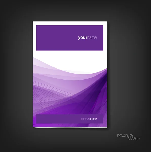 Brochura - modelo de design de capa de livreto — Vetor de Stock