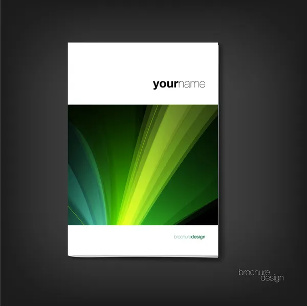 Brochura - modelo de design de capa de livreto — Vetor de Stock