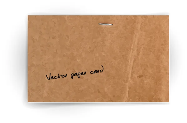 Tarjeta de papel vieja del vector — Vector de stock