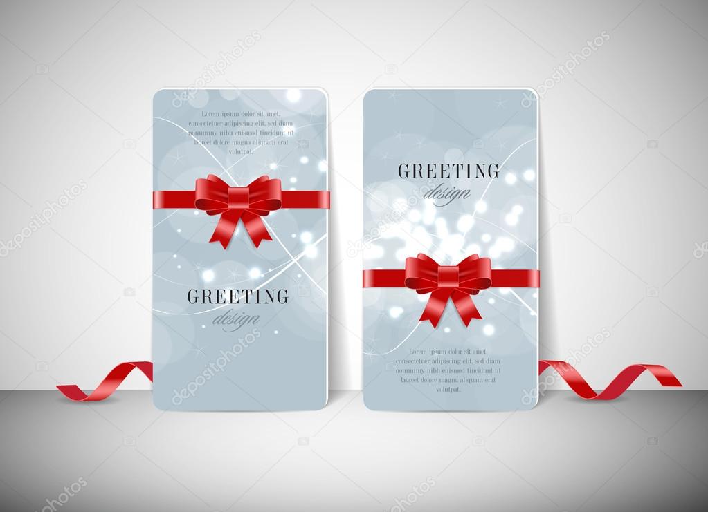 Two vector greeting cards