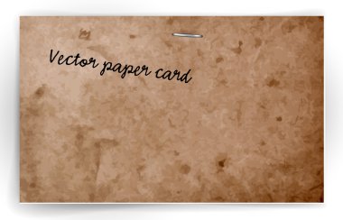 vektör yaşlı kağıt kartı