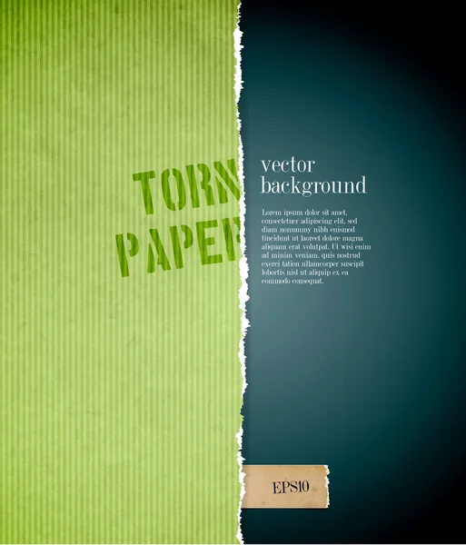Vektor roztrhané papírové pozadí — Stockový vektor