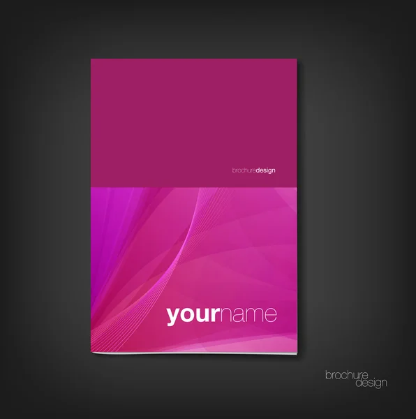 Brochure - booklet cover design template — Stock Vector