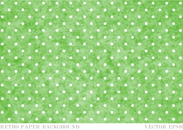 Vektor Vintage verschlissen grün gepunktet Muster drucken Hintergrund — Stockvektor
