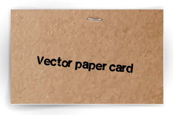 Tarjeta de papel vieja del vector — Vector de stock