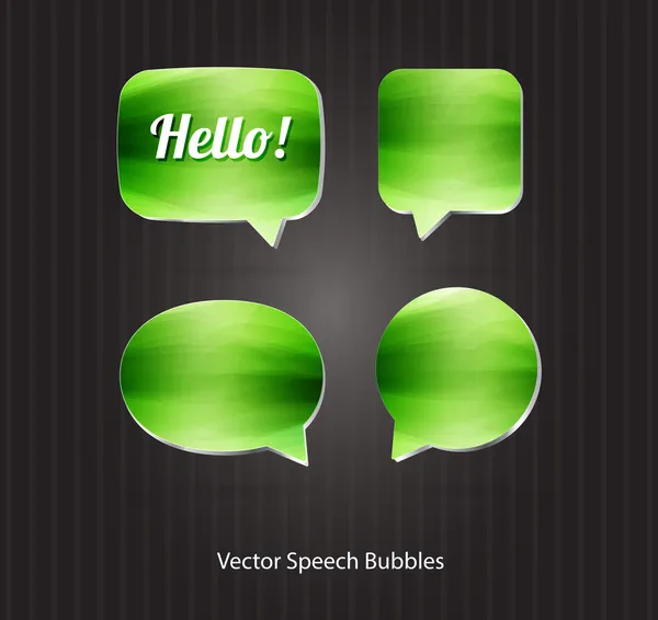 Vektorové 3d řeči bubliny kolekce — Stockový vektor