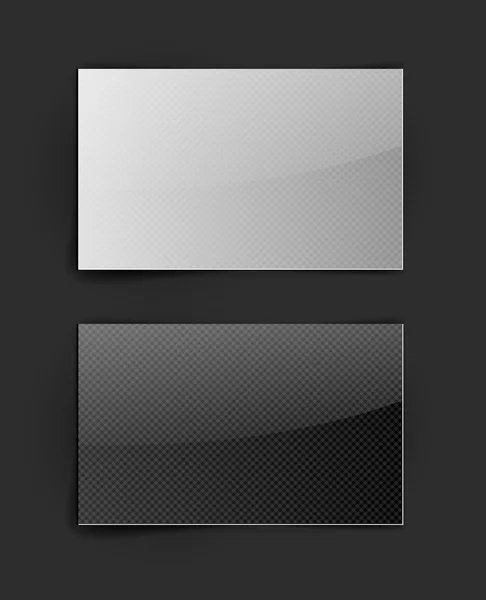 Vector getextureerde glanzende kaarten, wit en zwart — Stockvector