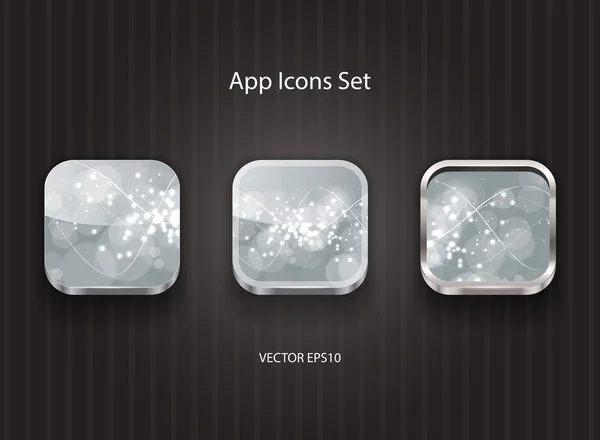 Vector 3d app icons — Stock Vector