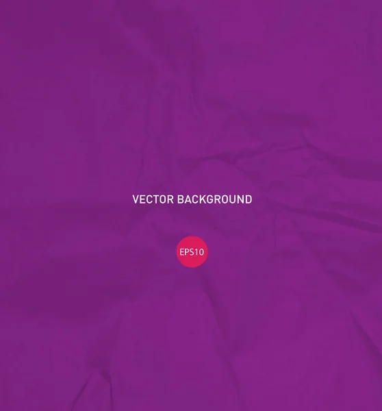 Vecteur froissé fond de papier violet brillant — Image vectorielle