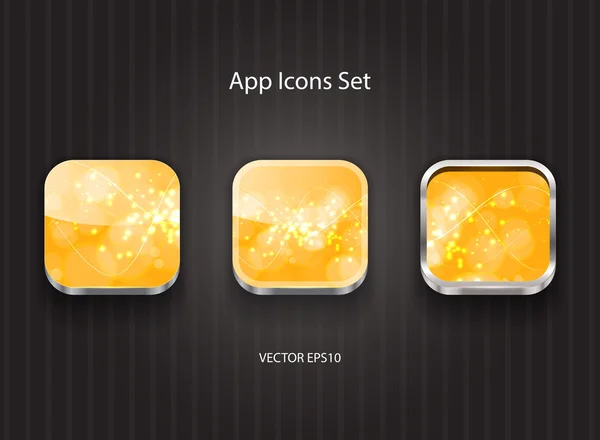 Vector 3d app icons — Stock Vector