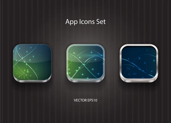 Icone dell'app vettoriale 3d — Vettoriale Stock