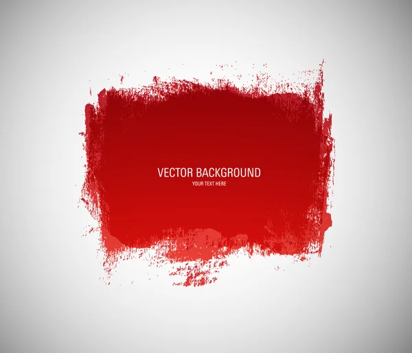Vector grunge pintura roja fondo abstracto — Vector de stock