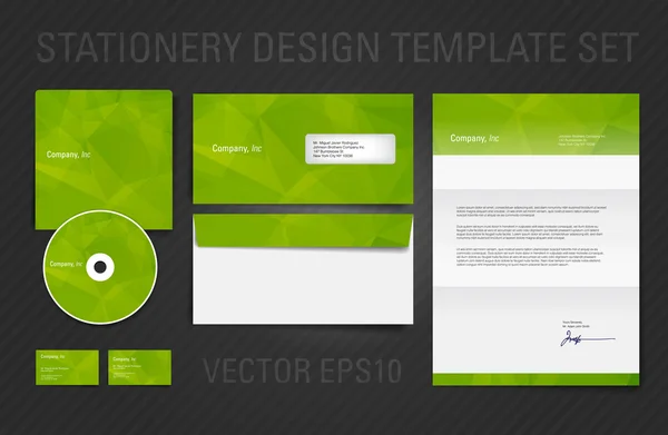 Vector stationary design template — Stock Vector