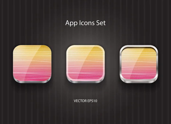 Vector square app icons — Stock Vector