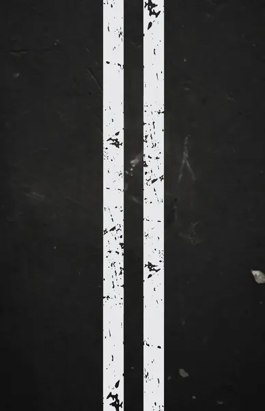 Vector getextureerde asfaltweg met gebarsten witte markering — Stockvector