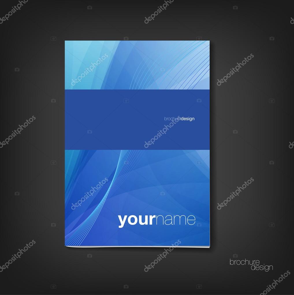 Brochure - booklet cover design template — Stock Vector © foxiedelmar