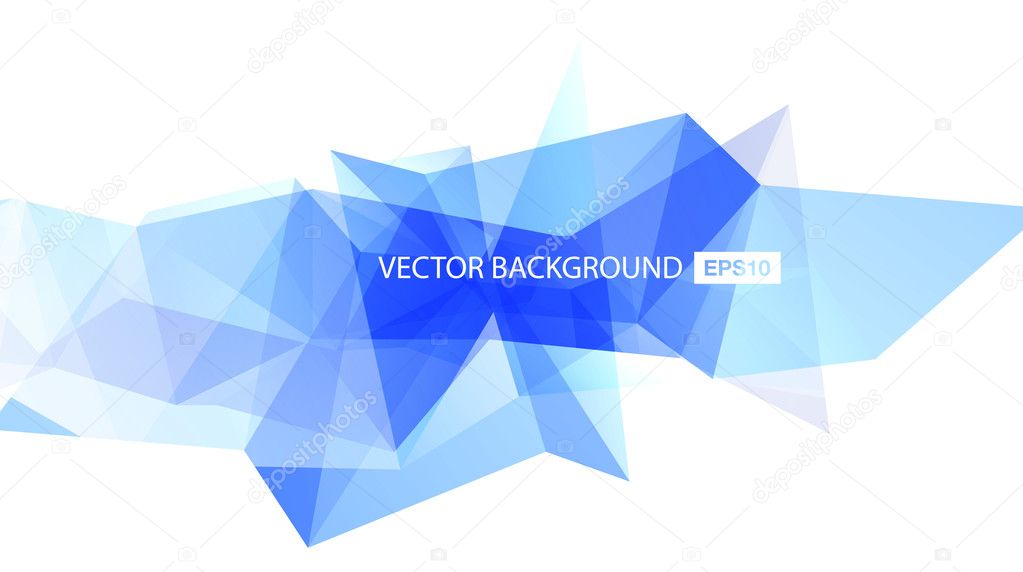 Light blue vector abstract polygonal background