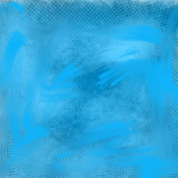 Mão pintado artístico azul grungy abstrato fundo — Fotografia de Stock