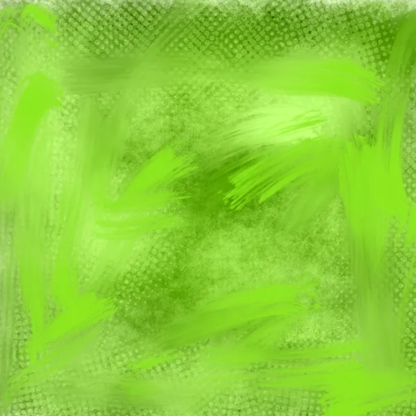 Hand painted artistic green grungy abstract background — Stock Photo, Image