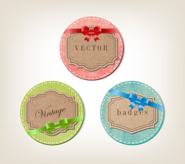 vektör dokulu zarif retro kağıt afiş kümesi